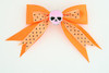 Dot orange / skull plain pink orange skull