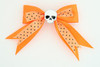 Dot orange / skull plain white orange skull