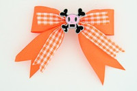 Orange / skull squared pink orange skull