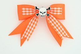 Orange / skull tooth white orange skull