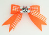 Orange / cute skull bone black-red orange cute skull