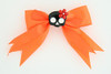 Orange / skull flower black-red orange cute skull