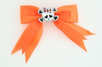 Orange / cute skull bone white-red orange cute skull