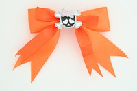 Orange / cute skull bone black-pink orange cute skull