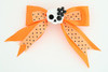 Dot orange / cute skull flower white-black orange cute skull