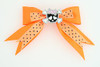 Dot orange / cute skull bone black-pink orange cute skull