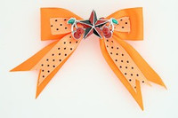 Dot orange / star cherry black-red orange star