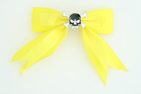 Yellow / skull tooth black yellow skull