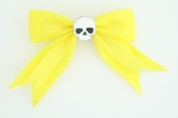 Yellow / skull plain white yellow skull