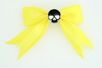 Yellow / skull plain black yellow skull