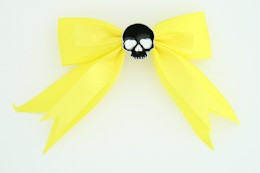 Yellow / skull plain black yellow skull