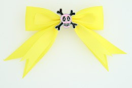 Yellow / skull cross eye pink yellow skull