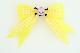 C yellow / skull tooth pink yellow skull