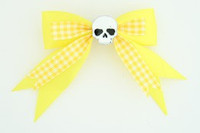 Yellow / skull plain white yellow skull