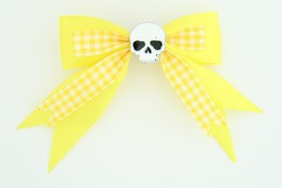 Yellow / skull plain white yellow skull