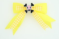 Yellow / skull squared pink yellow skull