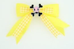 Yellow / skull squared pink yellow skull