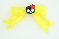 Yellow / skull flower black-red yellow cute skull