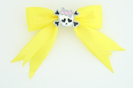 Yellow / cute skull bone white-pink yellow cute skull