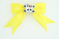 Yellow / cute skull bone white-red yellow cute skull