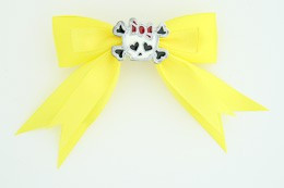 Yellow / cute skull bone white-red yellow cute skull