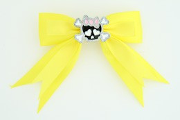 Yellow / cute skull bone black-Pink yellow cute skull