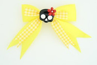 Yellow / cute skull flower black-red yellow cute skull