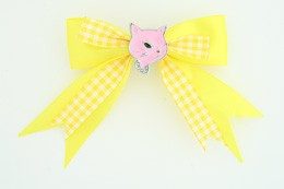 Yellow / cat pink yellow animal