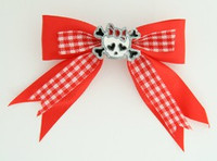 Red / cute skull bone white-red Red cute skull