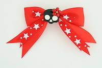 Red / cute skull flower black-red Red cute skull