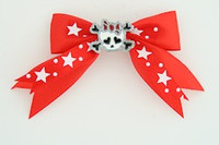 Red / cute skull bone white-red Red cute skull