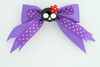 Dot purple / cute skull flower black-red dark purple cute skull