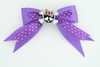Dot purple / cute skull bone black-red dark purple cute skull