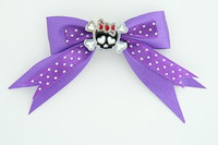 Dot purple / cute skull bone black-red dark purple cute skull