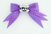 Dot purple / cute skull bone black-pink dark purple cute skull 