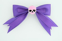 Purple / skull plain pink dark purple skull