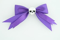 Purple / skull plain white dark purple skull