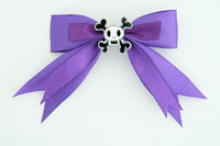 P purple / skull squared white dark purple skull