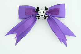 P purple / skull squared white dark purple skull
