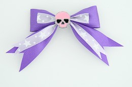 Purple / skull plain pink dark purple skull