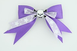 Purple / skull tooth white dark purple skull