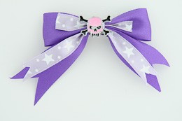 Purple / skull tooth pink dark purple skull