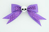 Dot purple / skull plain white dark purple skull