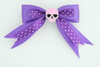 Dot purple / skull plain pink dark purple skull
