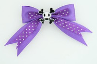 Dot purple / skull squared white dark purple skull