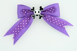 Dot purple / skull squared white dark purple skull