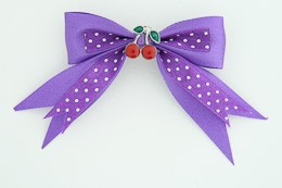 Dot purple / cherry small dark purple mix