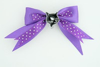 Dot purple / cat black dark purple animal