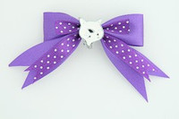 Dot purple / cat white dark purple animal