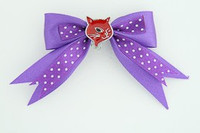 Dot purple / cat red dark purple animal